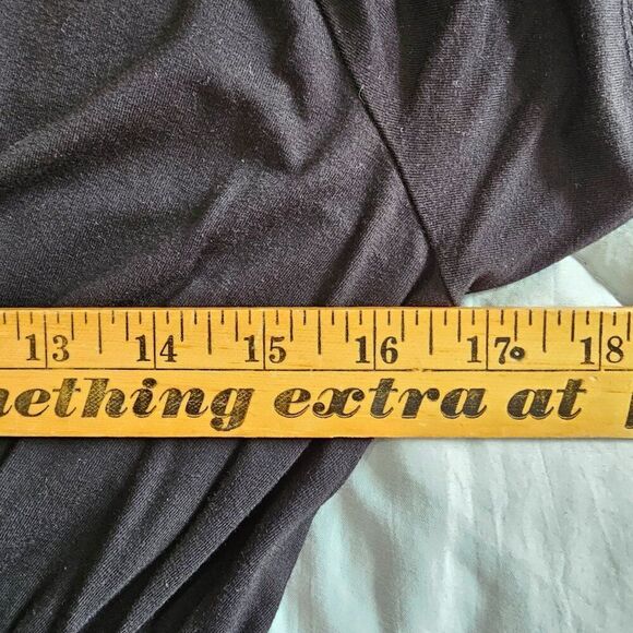 EUC SHEIN SXY BLACK DEEP V NECK TULIP STYLE MAXI DRESS SIZE L - Picture 14 of 15